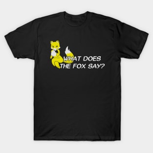 What does the fox say? - Yellow T-Shirt